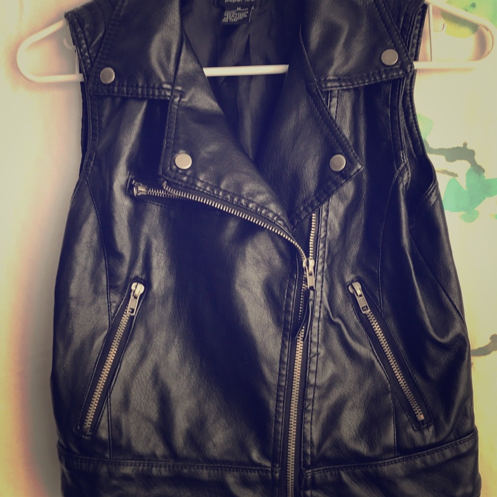 Pleather vest